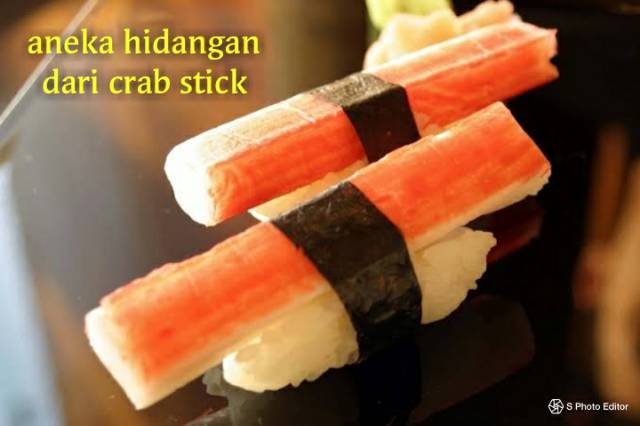 Crab Stick 1kg kani mentai halal kepiting olah frozen bahan sushi kimbap gimbap bento shabu shabu crabstik