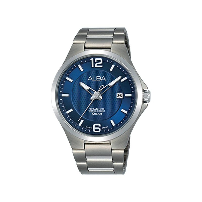 Alba AS9G27X1 Jam Tangan Pria - Silver Blue