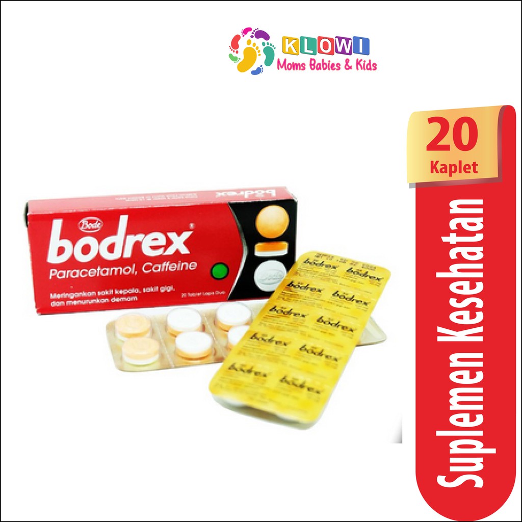 Bodrex Tablet - Box 2 Blister @ 10 Tablet (20 Tablet) Obat ...