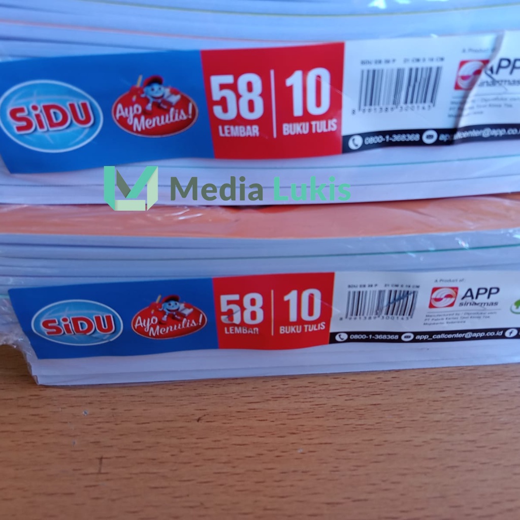 

Buku Tulis 58 Lembar - Pack / SIDU buku tulis 58 Lembar isi 10