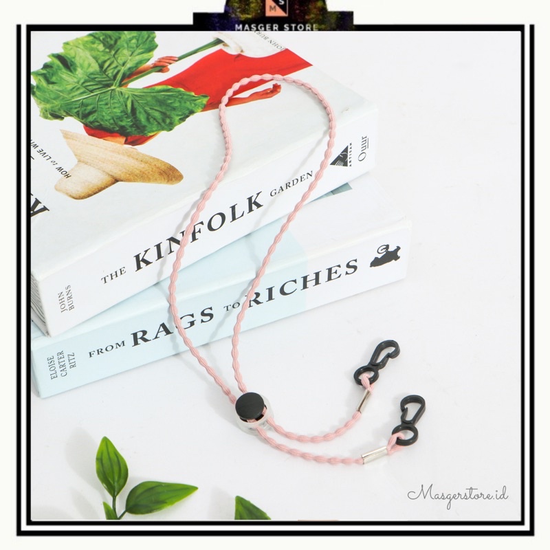 Kalung Masker Hijab 2in1 Strap Masker Elastis Stretchy Tali masker Kalung Strap Mask Hijab Strap Mask Premium-Stretch Ethnic Nude