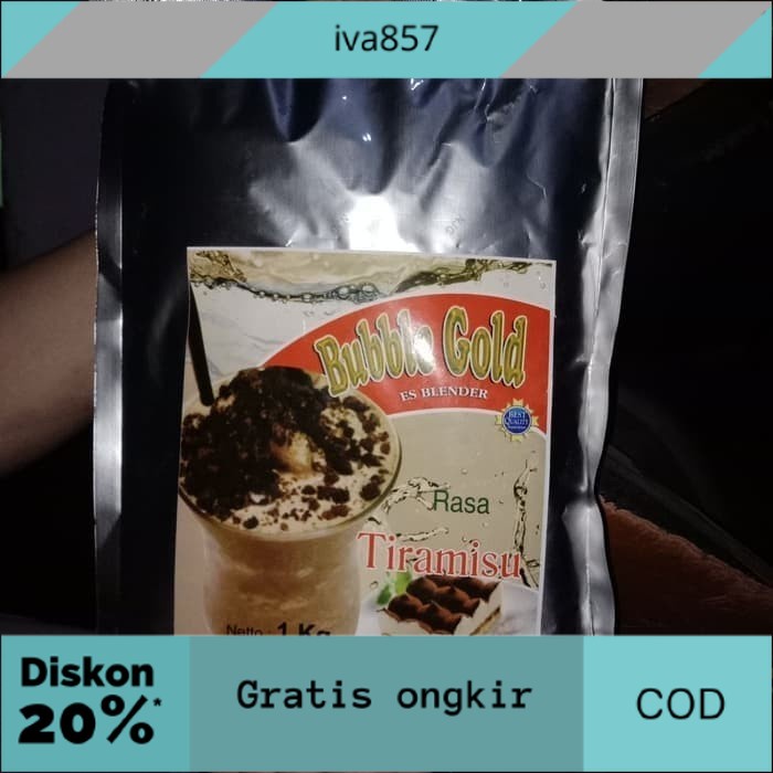 

PROMO BUBBLE GOLD TERMURAH TIRAMISU GRATIS ONGKIR