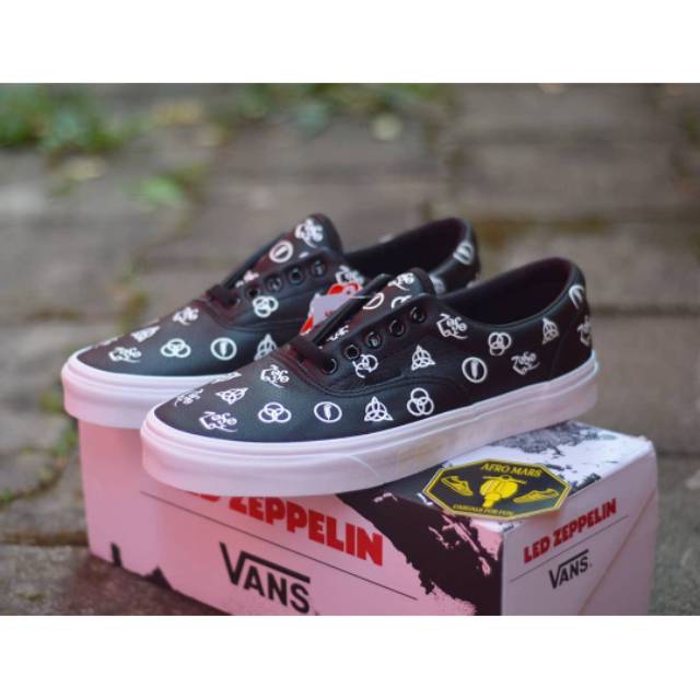 Vans ere led zeppelin not Metallica sk8hi og vault style 36 slip on midskool Anaheim oldskool flame