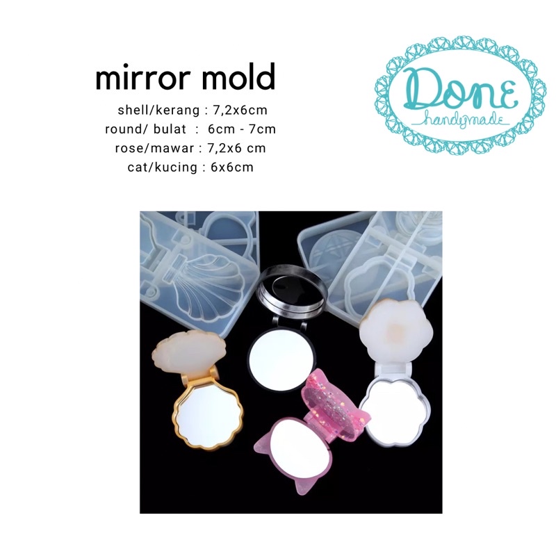 Mold cermin cetakan kaca mirror mold cetakan resin mold resin make up mw56