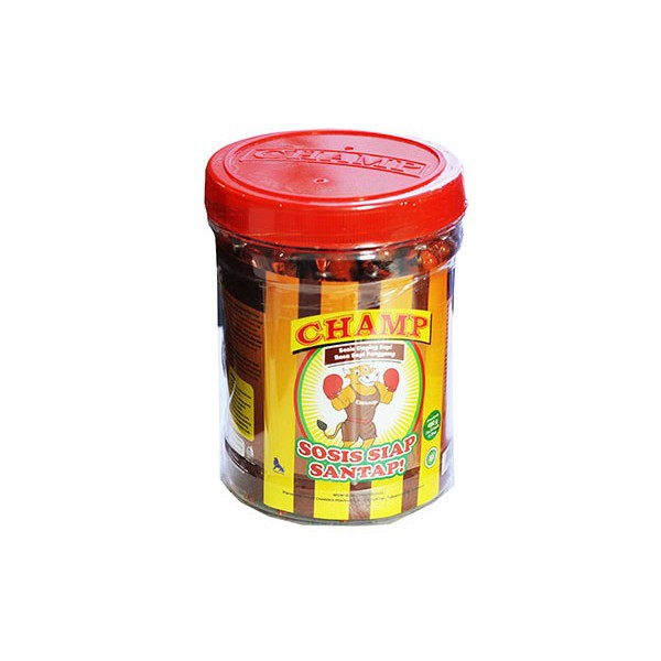 

Champ sosis ayam siap santap toples makan isi 24+2 Batang 598 Gr