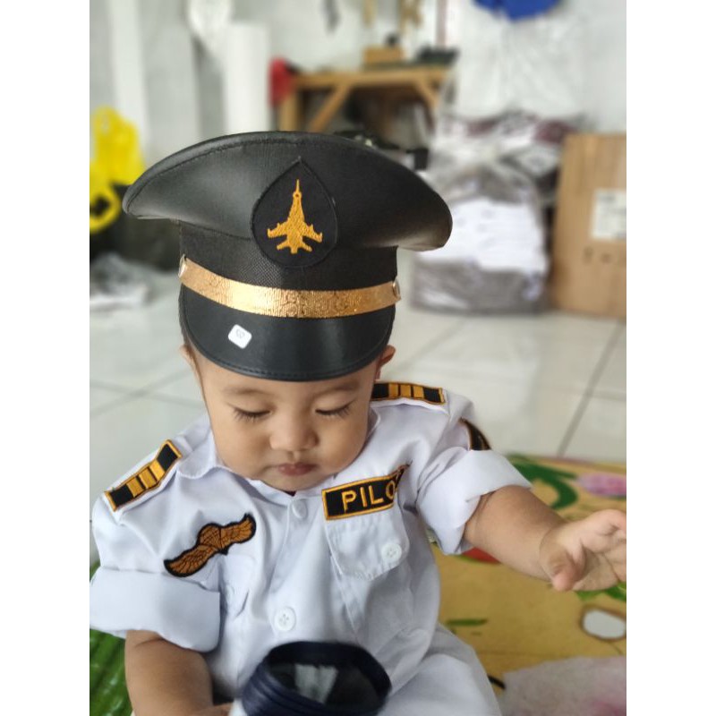 BAJU PiLOT ANAK KOSTUM KARNAVAL PAKET KOMPLIT