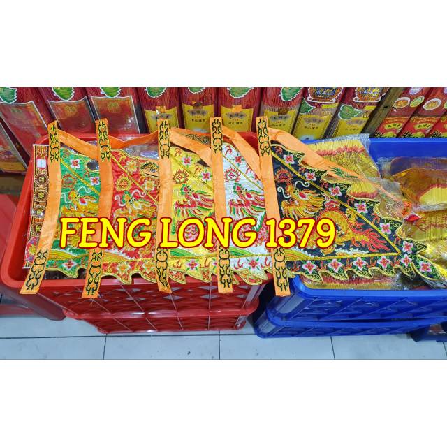 Bendera Panji Naga Taiwan 5 Warna Bordir Halus Seri 15
