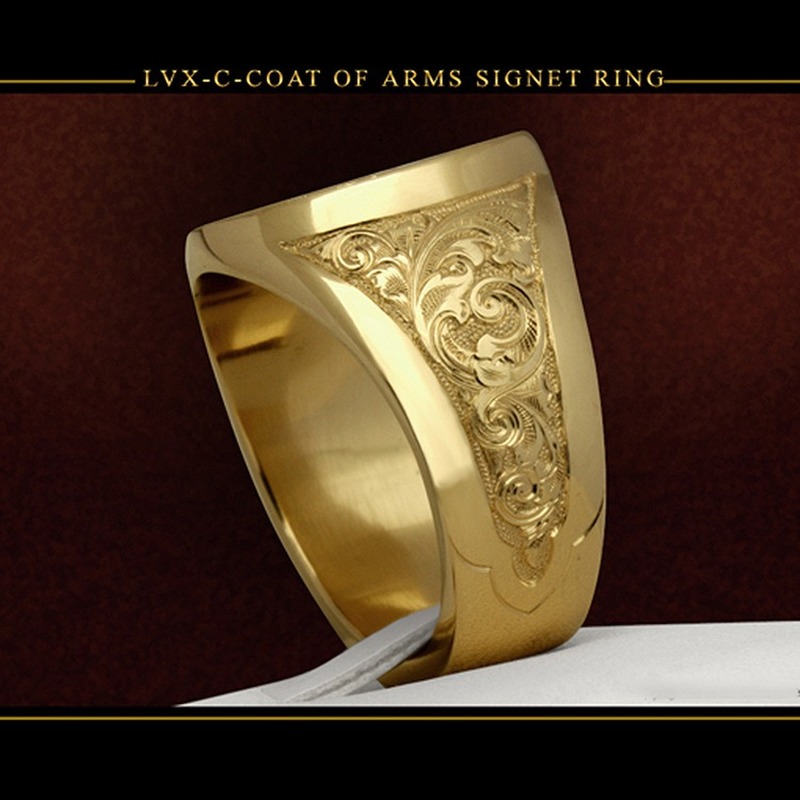 Crown Ring Plated 18K Golden Men