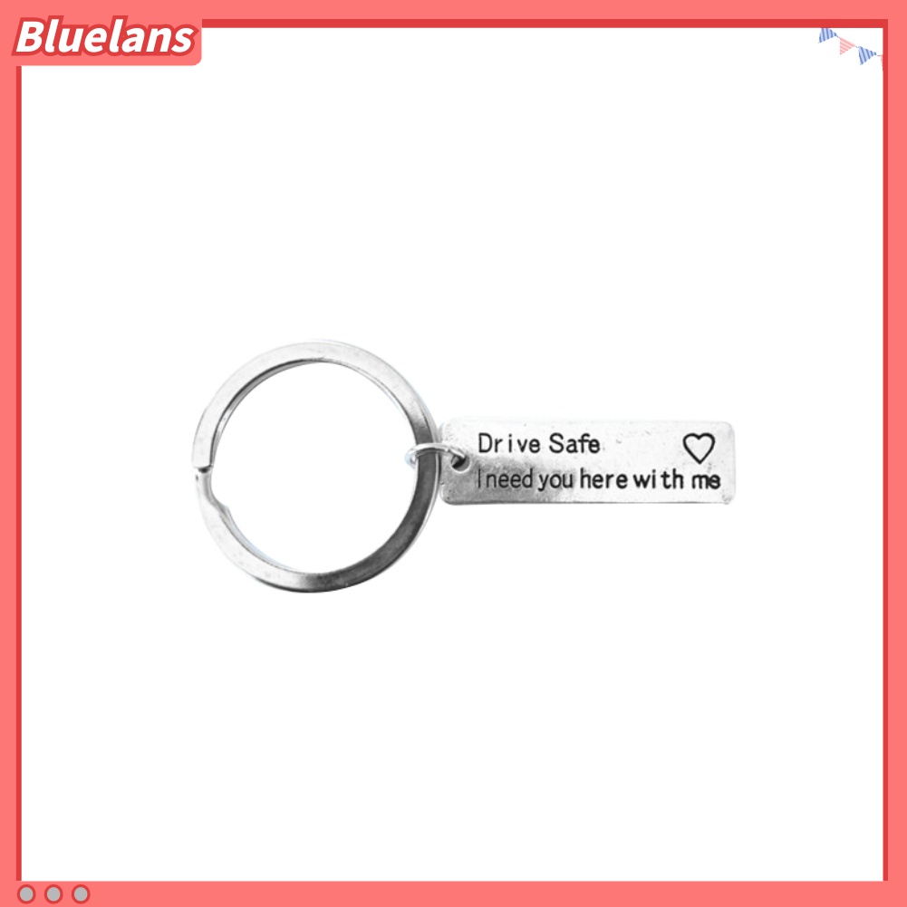 Gantungan Kunci Bentuk Tag Tulisan Drive Safe Untuk Hadiah Pasangan