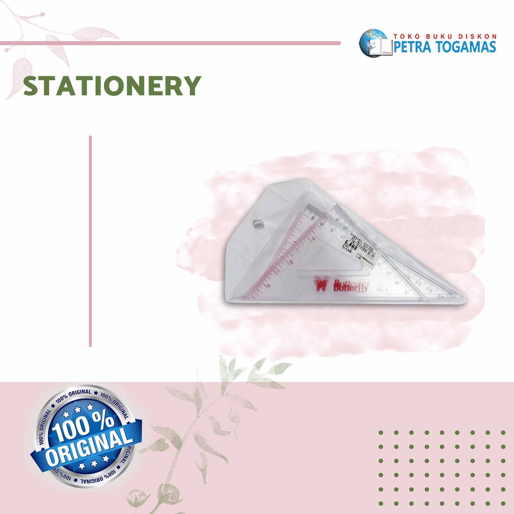 

PENGGARIS SEGITIGA SET BUTTERFLY