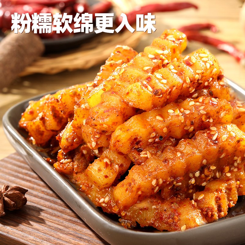 Langya potato strips/cemilan instant/kentang/糖醋麻辣 狼牙土豆/150g