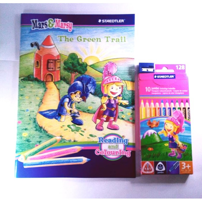 

Paket Pensil Warna & Buku Mewarnai Staedtler Mars & Marsy