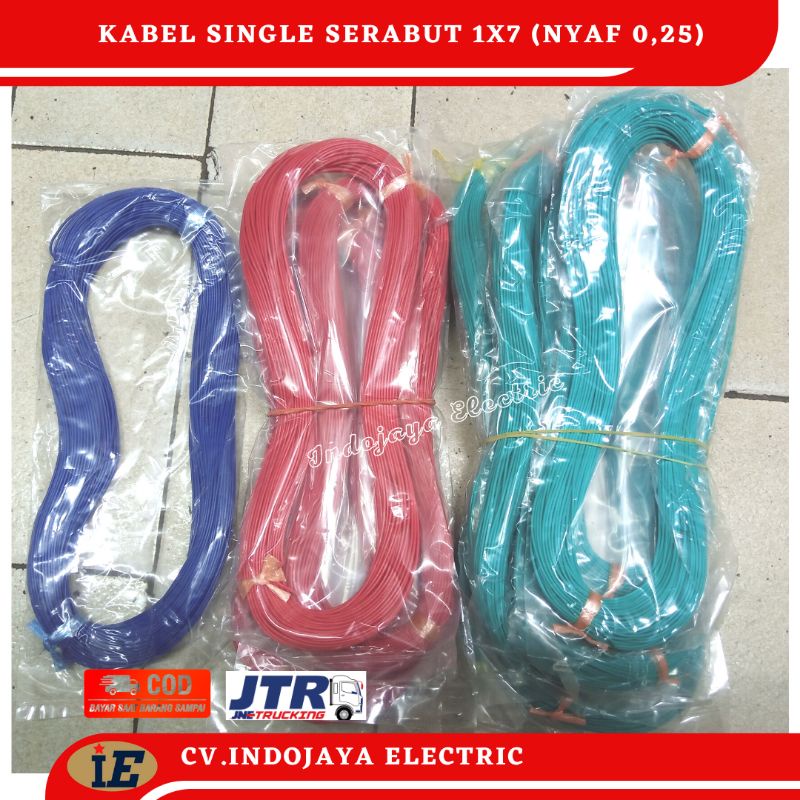 Kabel Serabut Kitani Single 1x7 Nyaf 0,25 mm²