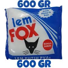 

LEM PUTIH FOX 600 GR BESAR/Lem Fox Putih PVAC Kayu 600 gr/ LEM PVAC PUTIH FOX 600 GRAM / LEM SLIME