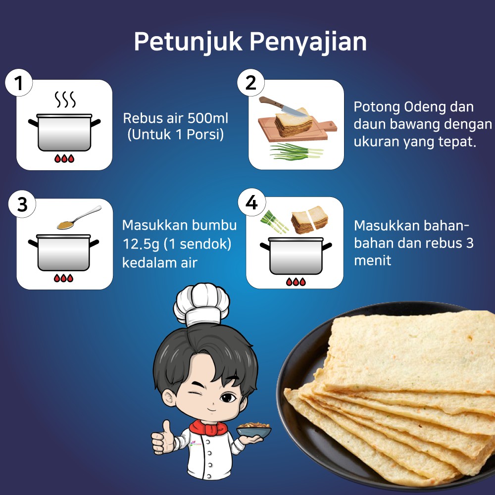 Oppa Odeng Eomuk Korea Fish Cake 1kg Halal