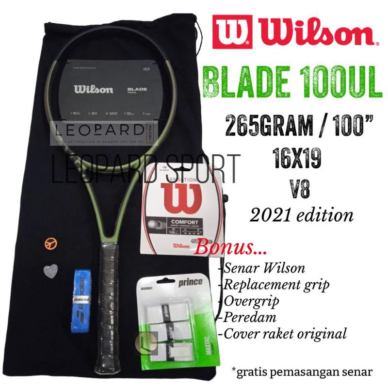 Raket Tenis WILSON BLADE 100UL V8.0 Berat : 265g / Tennis Racket