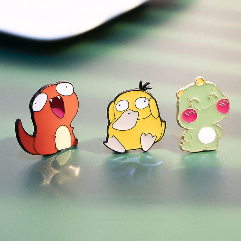 MXBEAUTY Lencana Anime Logam Kreatif Pikachu Lapel Pin Pokémon Ransel Pin