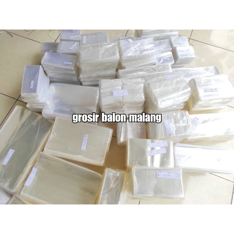 100g plastik OPP kaca tanpa lem aksesoris souvenir snack parcel ultah 4cm-20cm