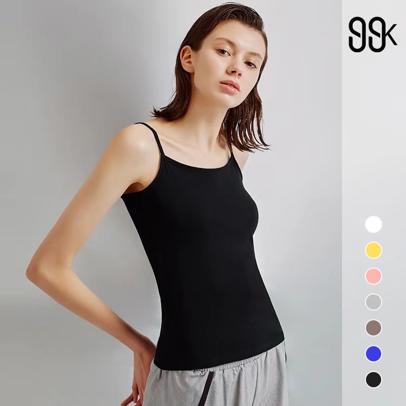 Korean Basic Inner Tanktop Atasan Wanita Polos Tanpa Lengan 2387