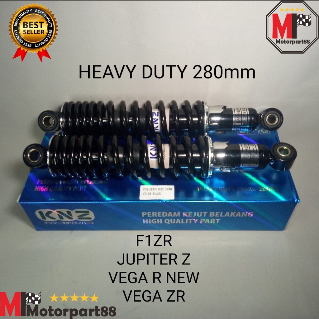 SHOCK SOK SHOKBREAKER BELAKANG MUATAN BERAT 280MM HITAM F1ZR JUPITER VEGA ZR VEGA R NEW DLL KNZ