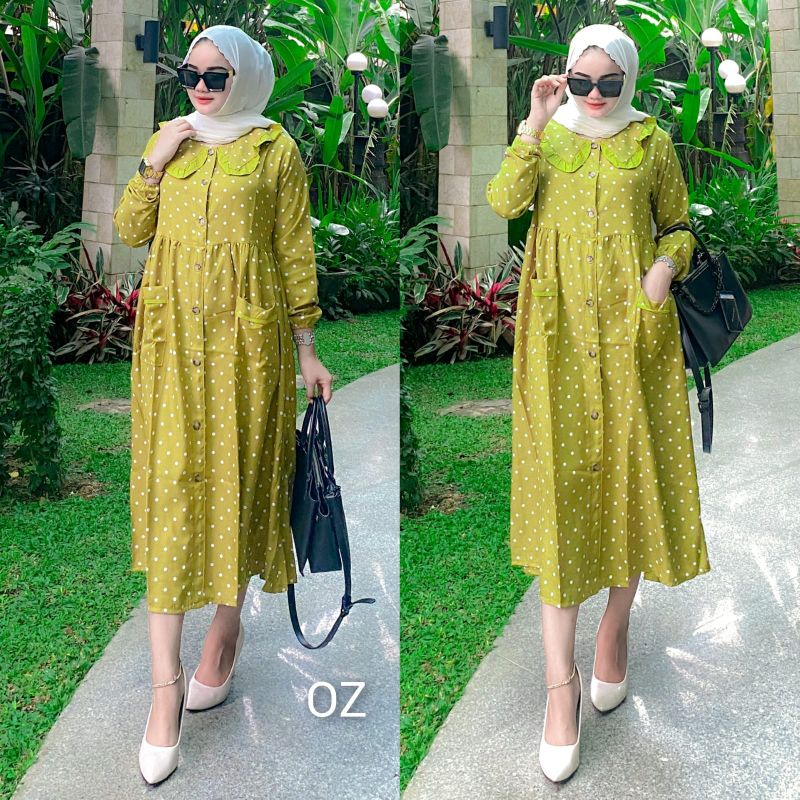 MIDI DRESS POLKA NEW OZ ORIGINAL BY NEW OZ