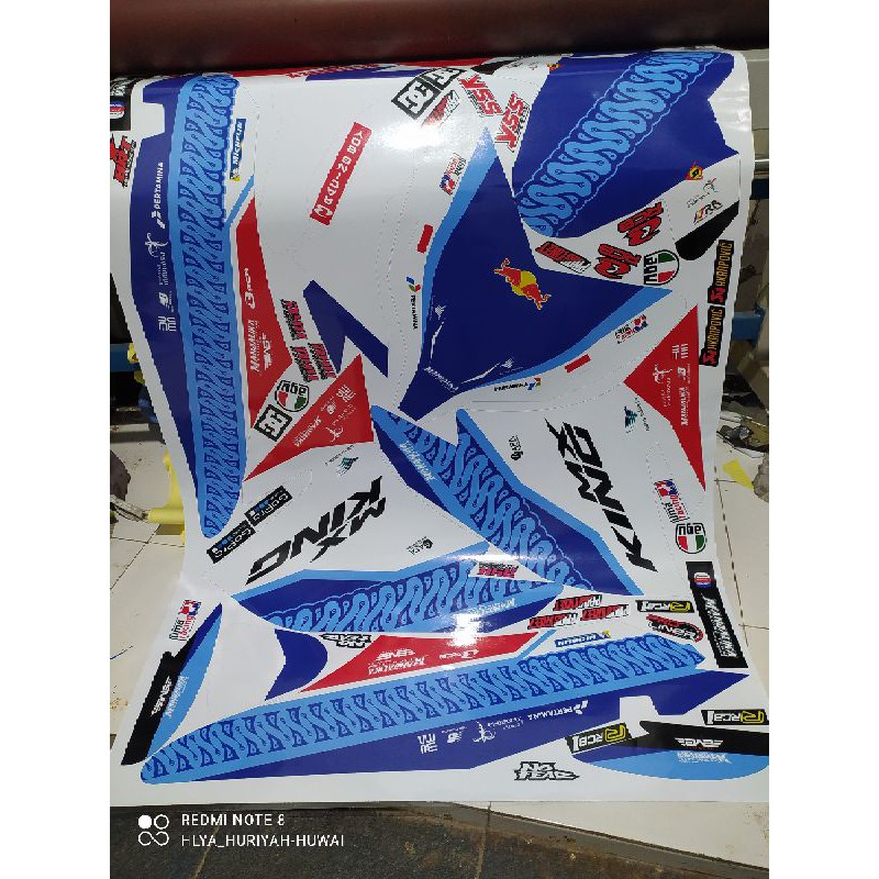 DECAL MOTOR JUPITER MX KING 150CC MANDALIKA RACING TEAM PERTAMINA | CUSTOM ALL MOTOR