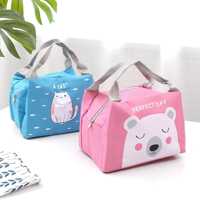 Tas Bekal Anak /Lunchbox /tas bekal anak / Lunch Cooler Bag Salur Makanan Aluminium Kotak Makan ( Surabaya ) (COD)