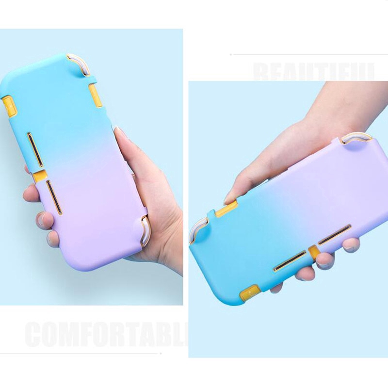 Hard Case Full Cover Depan Belakang Warna Gradasi Matte Kristal Untuk Konsol Nintendo Switch Lite