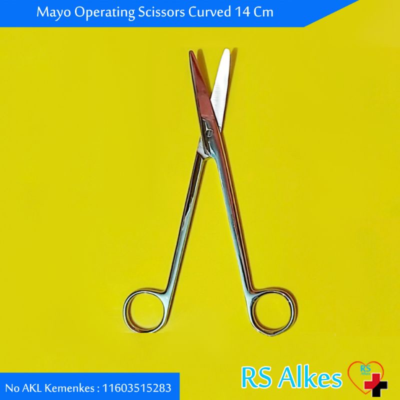 

SIS Gunting Mayo Bengkok 23 Cm 17 Cm 14 Cm Mayo Scissors Curved Gunting IUD