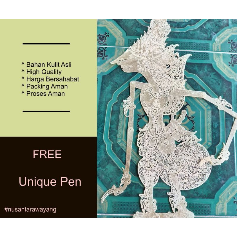 Wayang Kulit Kerbau Krisna/Kresna Putihan Alusan