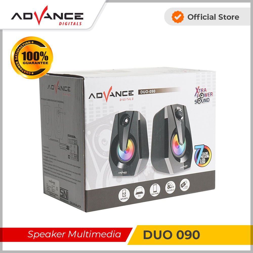 Advance Duo 090 Speaker Komputer PC Laptop Multimedia Bass Aktif