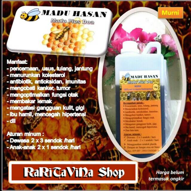 

Madu Kalimantan Hasan (Madu Plus Do'a) - Murni 1 kg