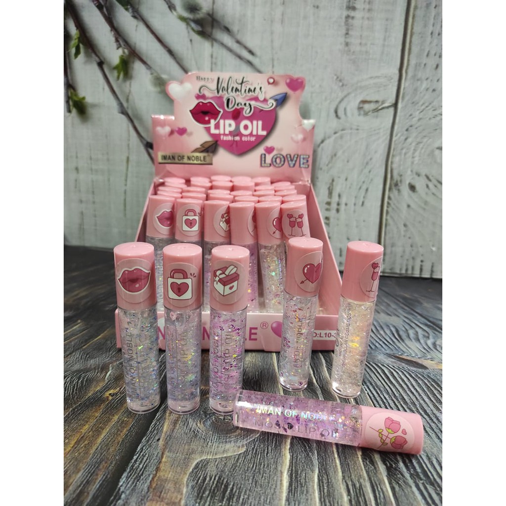 ( 6 pc )  LIP OIL Valentine Iman Of Noble_L10-36 Roll On