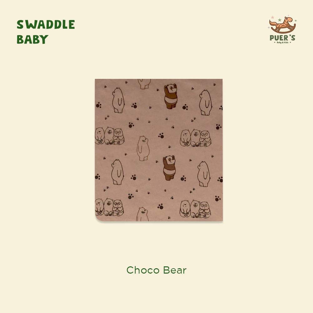 BEDONG BAYI (SWADDLE BABY) PUER'S CHOCO BEAR