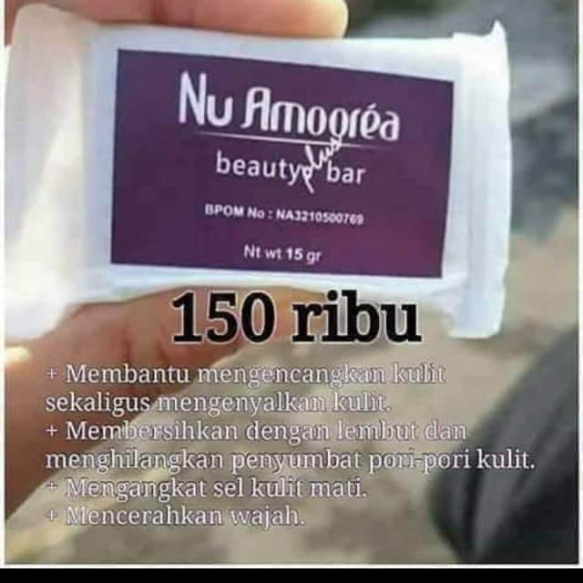 Nu amoorea/sabun nu amoorea/sabun beauty/sabun muka/ pembersih muka