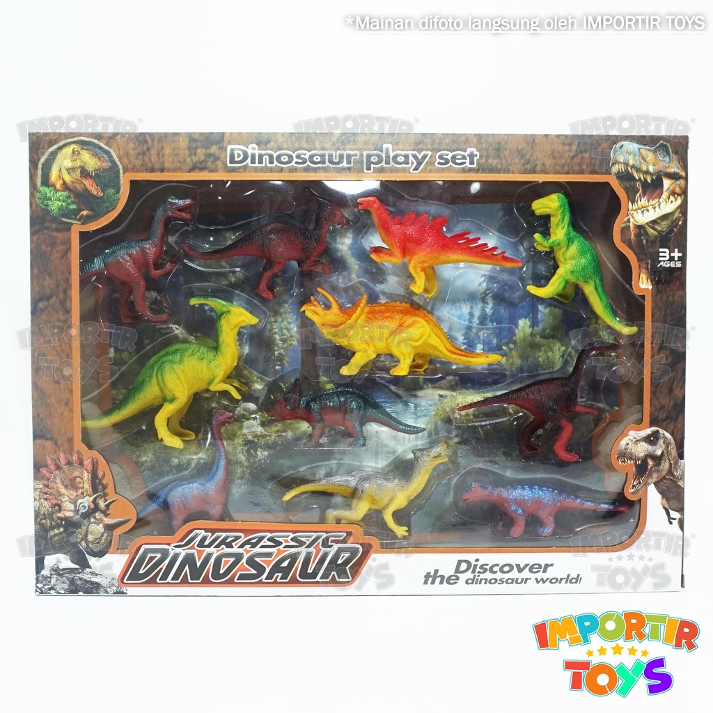 Set Mainan Dinosaurus 11 Pcs Jurrasic World Berkualitas Figure Binatang