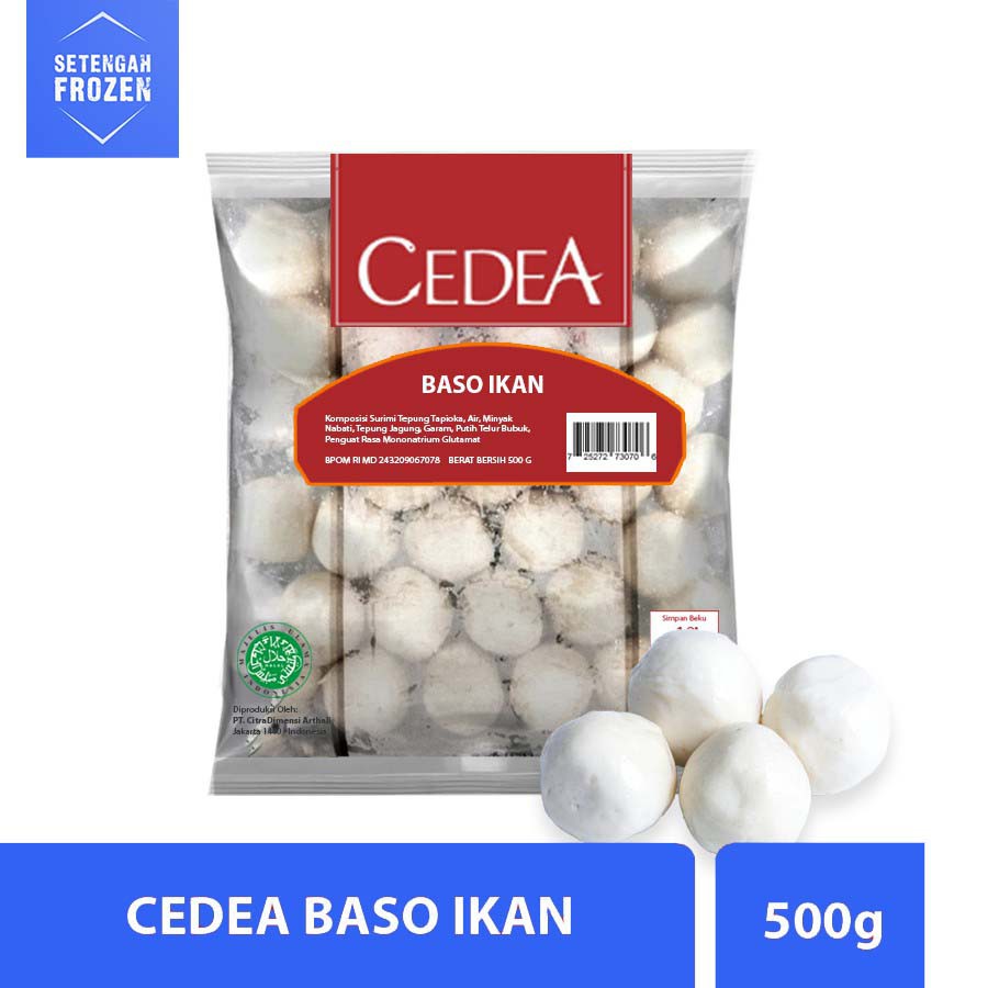 

SF CEDEA Baso Ikan Besar [500g] / Bakso Ikan / Fish Meatballs