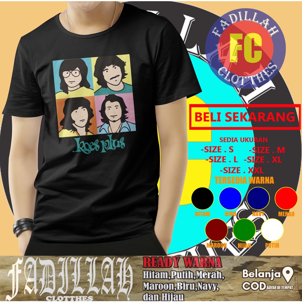 KAOS BAJU KOES PLUS SILUET V2 KAOS BAND