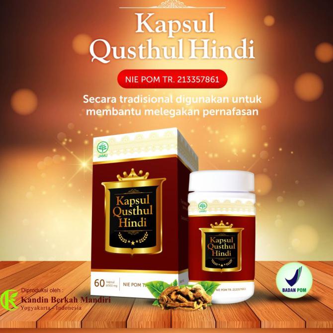 Kapsul Qusthul Hindi Kandin Berkah Mandiri BPOM 60 Kapsul