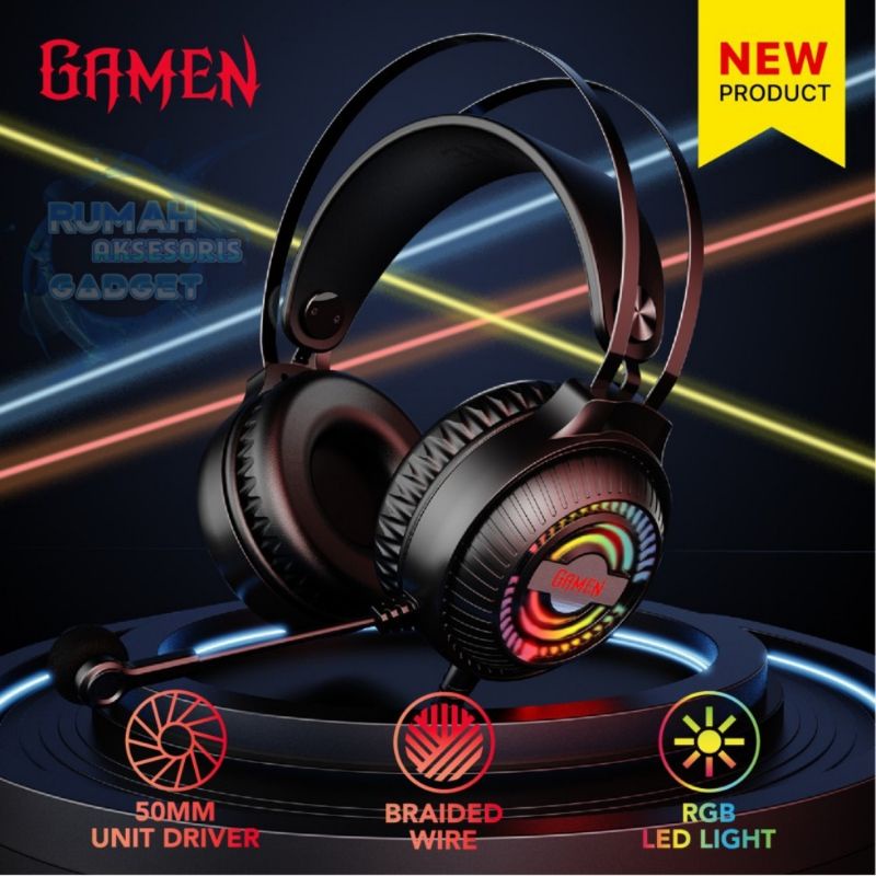 GAMEN GH2100 RGB LED GAMING HEADSET