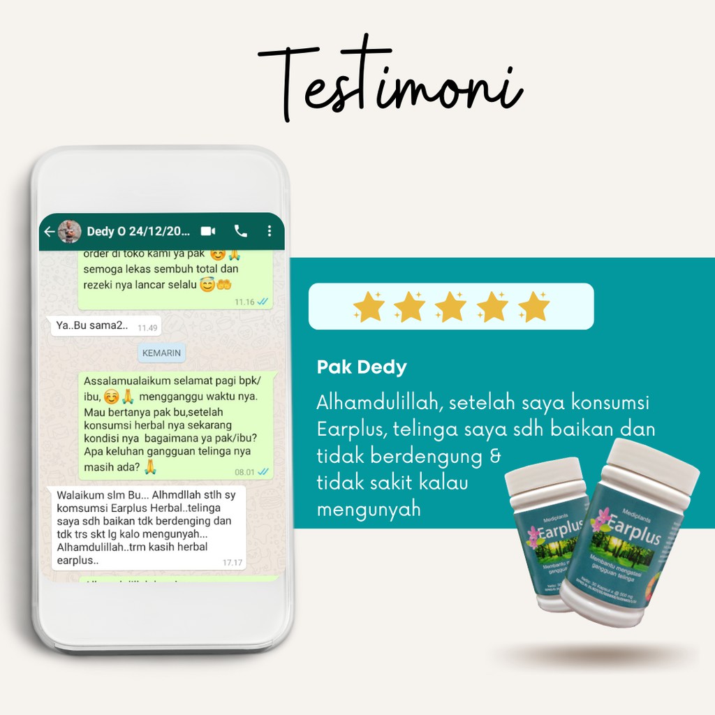 EARPLUS Obat Herbal Telinga Berdengung