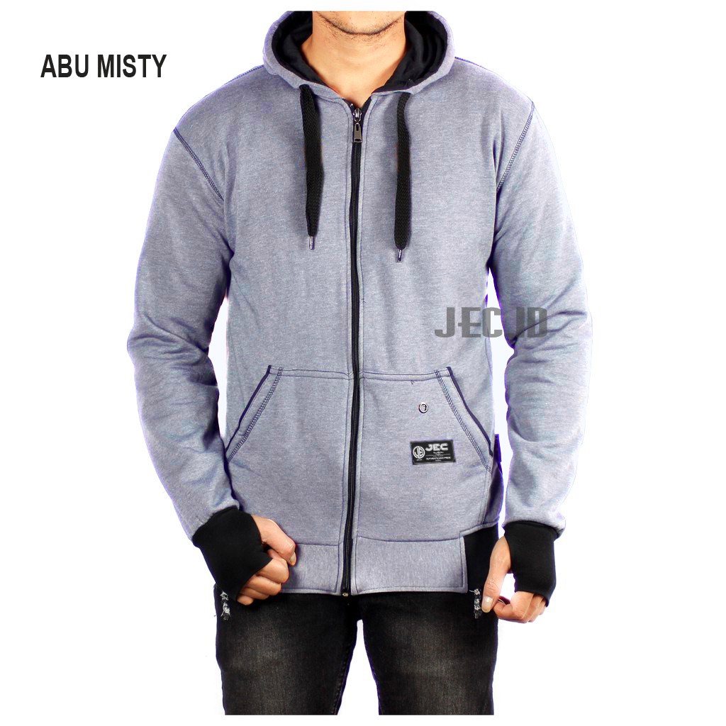 JEC Sweater Zipper ROUNDHAND Polos Abu Misty Full Premium Distro | Jaket | Switer | Jacket | Hodie