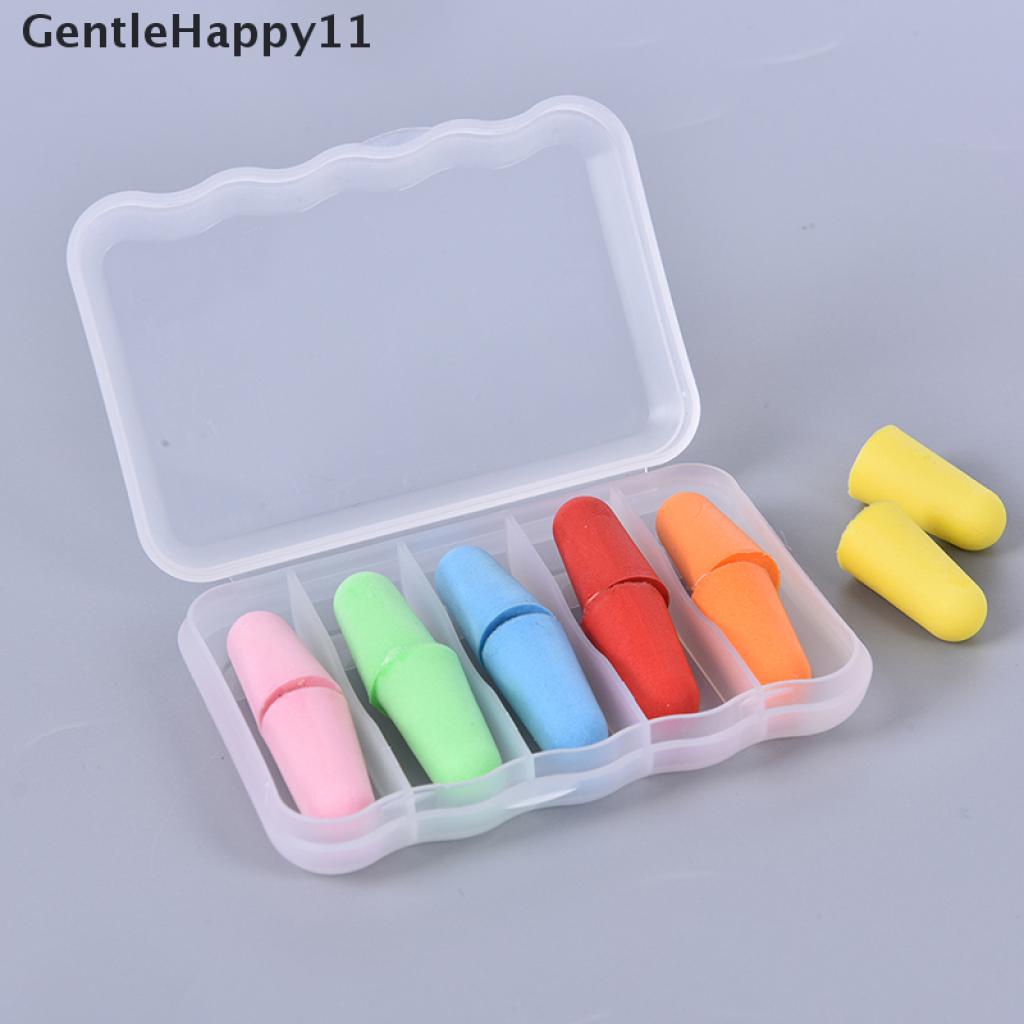 Gentlehappy 5pasang Busa Ear Plugs Sleep Earplugs Noise Reduction Renang Earplug Anti Bising