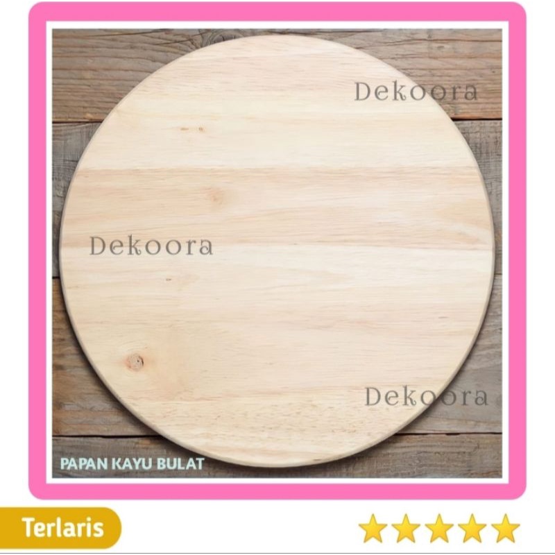 Jual Papan Kayu Bulat Untuk Alas Meja Kursi Talenan Tatakan Kayu Shopee Indonesia