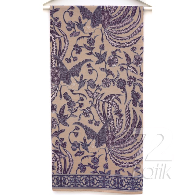 KAIN BATIK PREMIUM Bahan Katun Motif Burung Phoenix Warna Cream Crem Krem Kream 722040 Cap 72 Jarik Jarit Samping Kebat Panjang Batik Katun Modern Premium Bahan Seragam Batik Pernikahan Kantor Keluarga Murah Kamen Jadi Batik Bali Lembaran