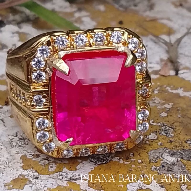 CINCIN BATU PERMATA RUBY  CATAM TOP QUALITY