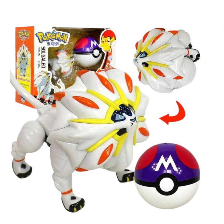 Mainan Figure Pokemon Pokeball Deformation Solgaleo