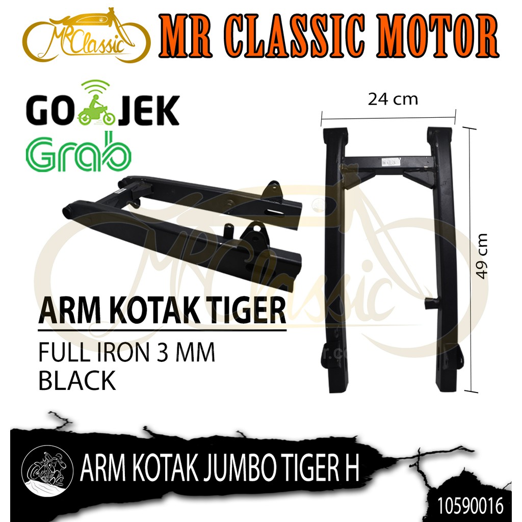 Swing Arm/Lengan Ayun Tiger Kotak Jumbo Hitam Variasi Custom