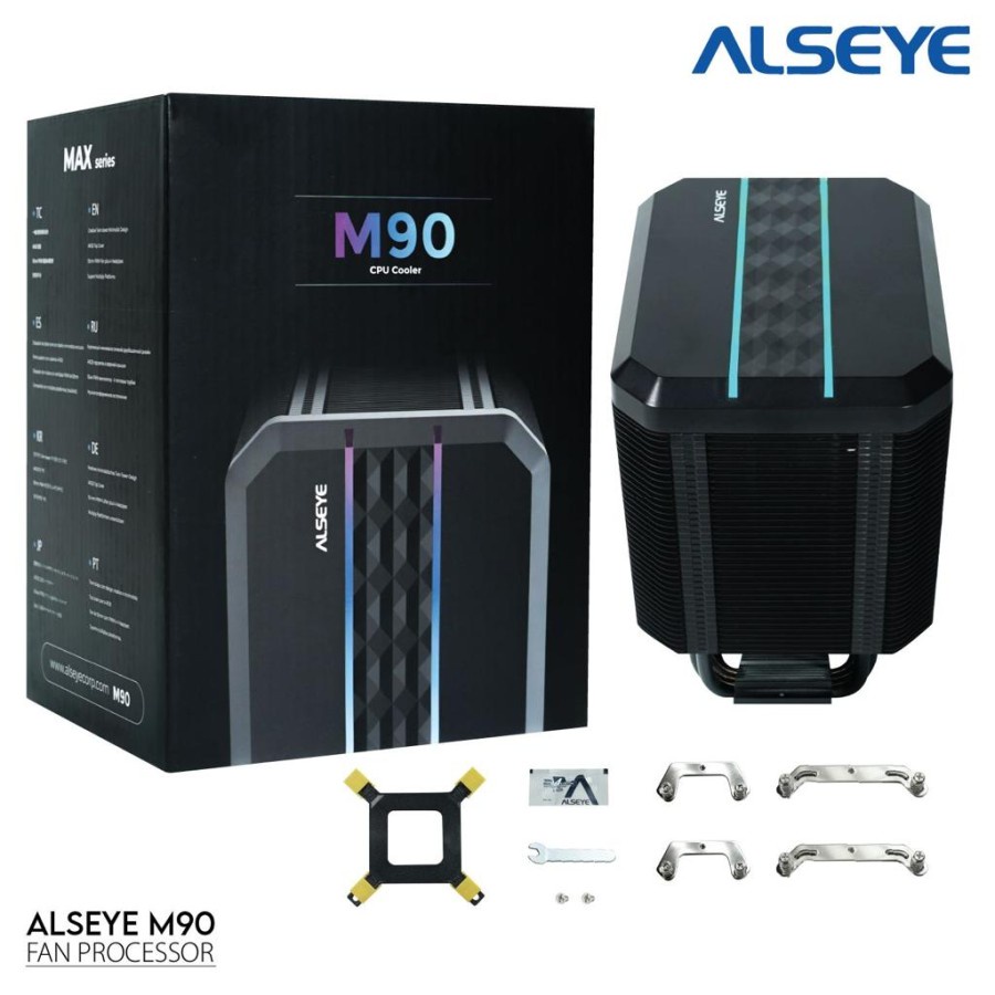 Alseye M90 Fan Processor CPU Cooler Fan Max-series RGB