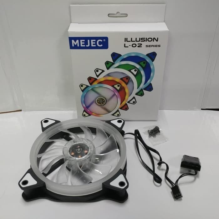 FAN CASE 12CM RGB MEJEC ILLUSION L-02 RGBW / FAN CASE 12CM RGB